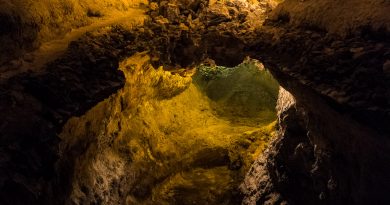 Le temps fort de la visite de la Cueva de los Verdes est gouffre mis en lumière par Jesus Soto